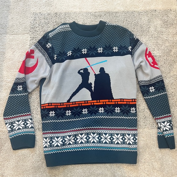 NWOT Star Wars Darth Vader Christmas sweater / Ugly Sweater size medium - Picture 2 of 5